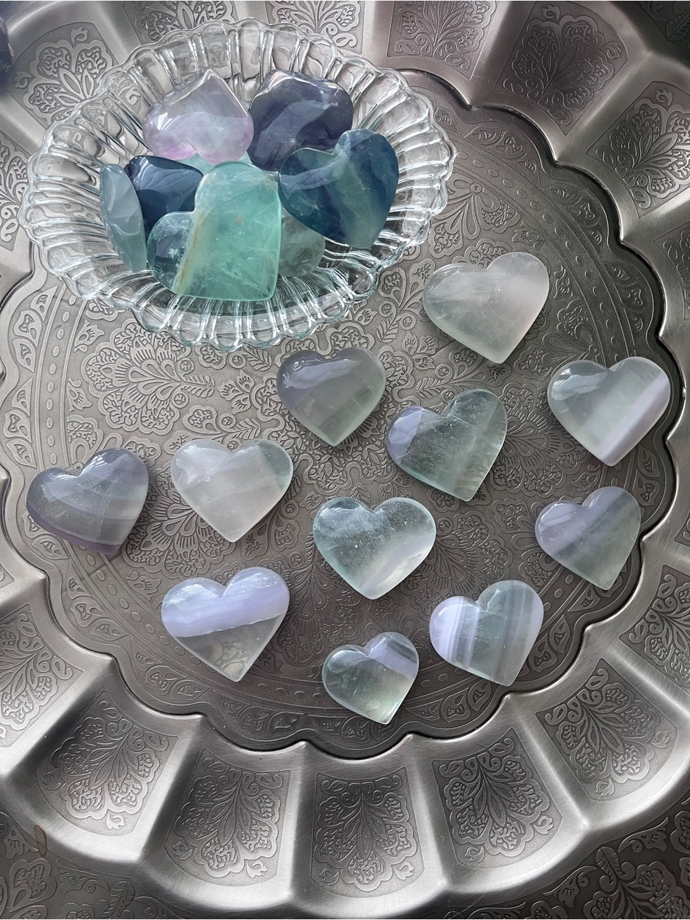 Fluorite heart